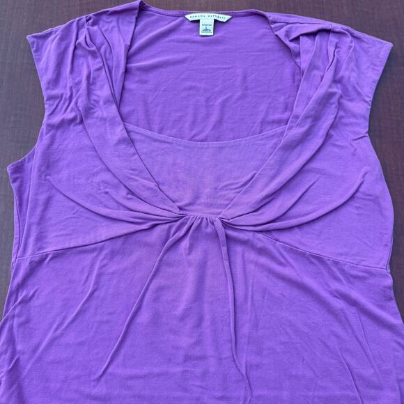 Banana Republic Purple Stretch Top - Women's Size L - Picture 2 of 4